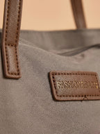 Sac Cabas Gris en Toile Gris