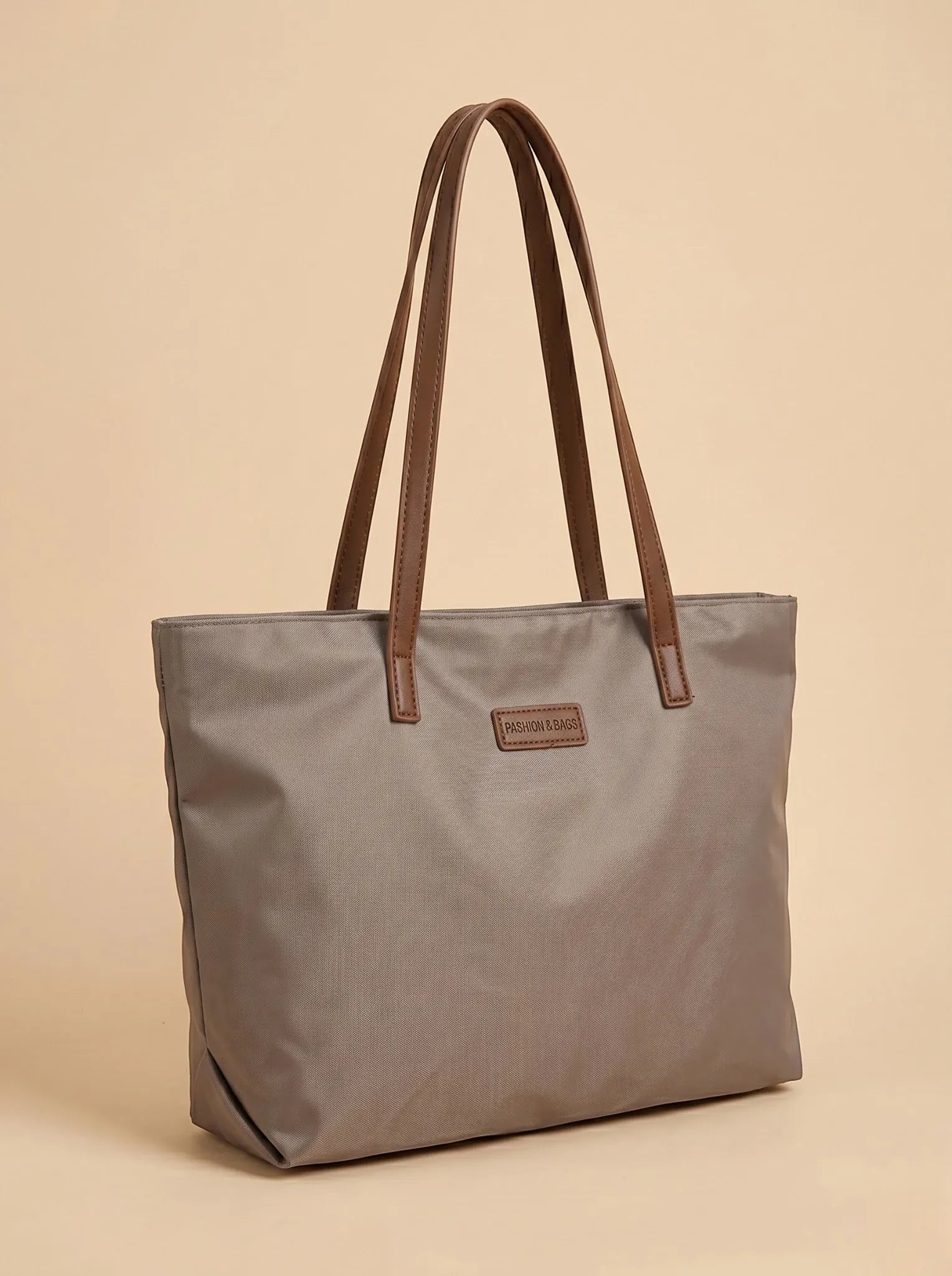 Sac Cabas Gris en Toile Gris
