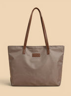 Sac Cabas Gris en Toile Gris