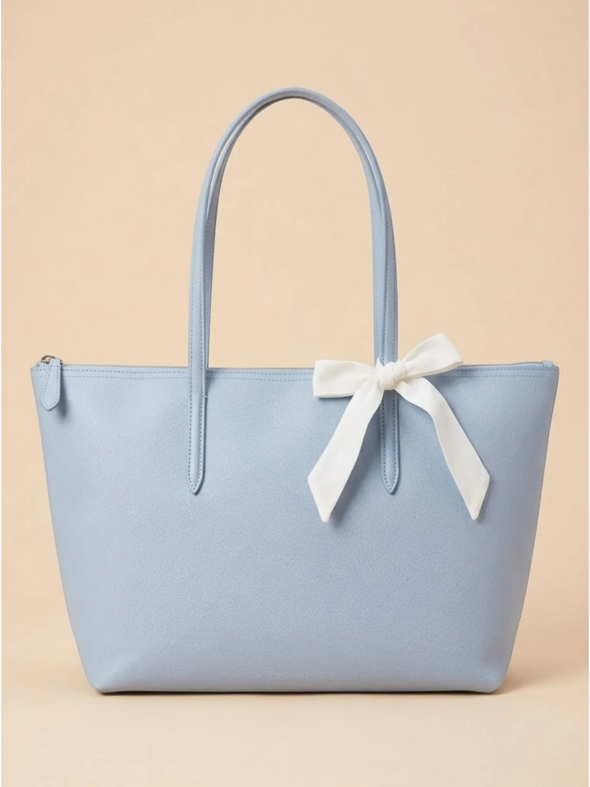 Sac Cabas Large en Similicuir Doublé Bleu clair