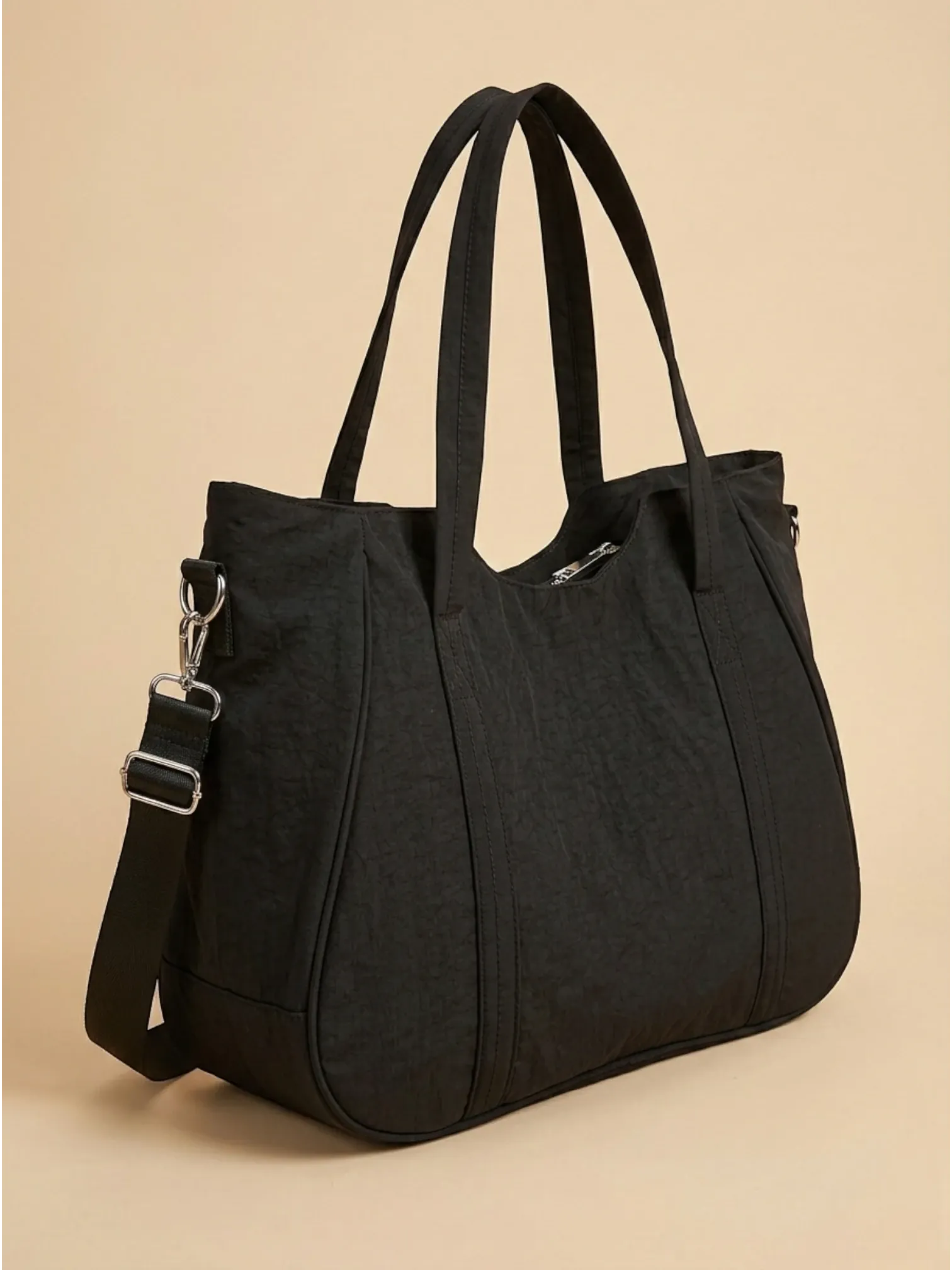 Sac Cabas Léger en Toile Noir