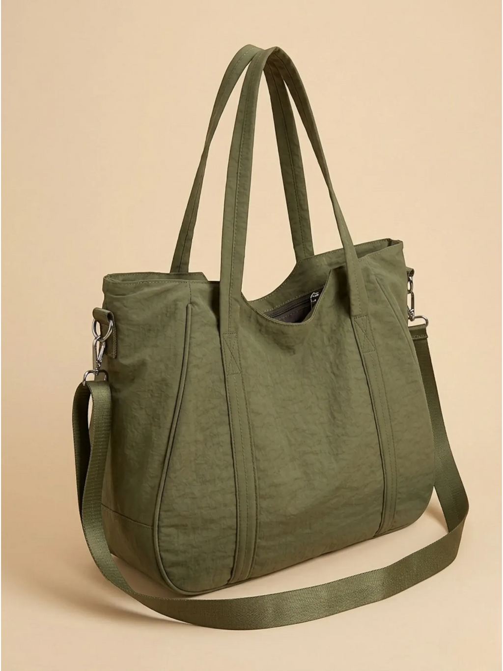 Sac Cabas Léger en Toile Vert
