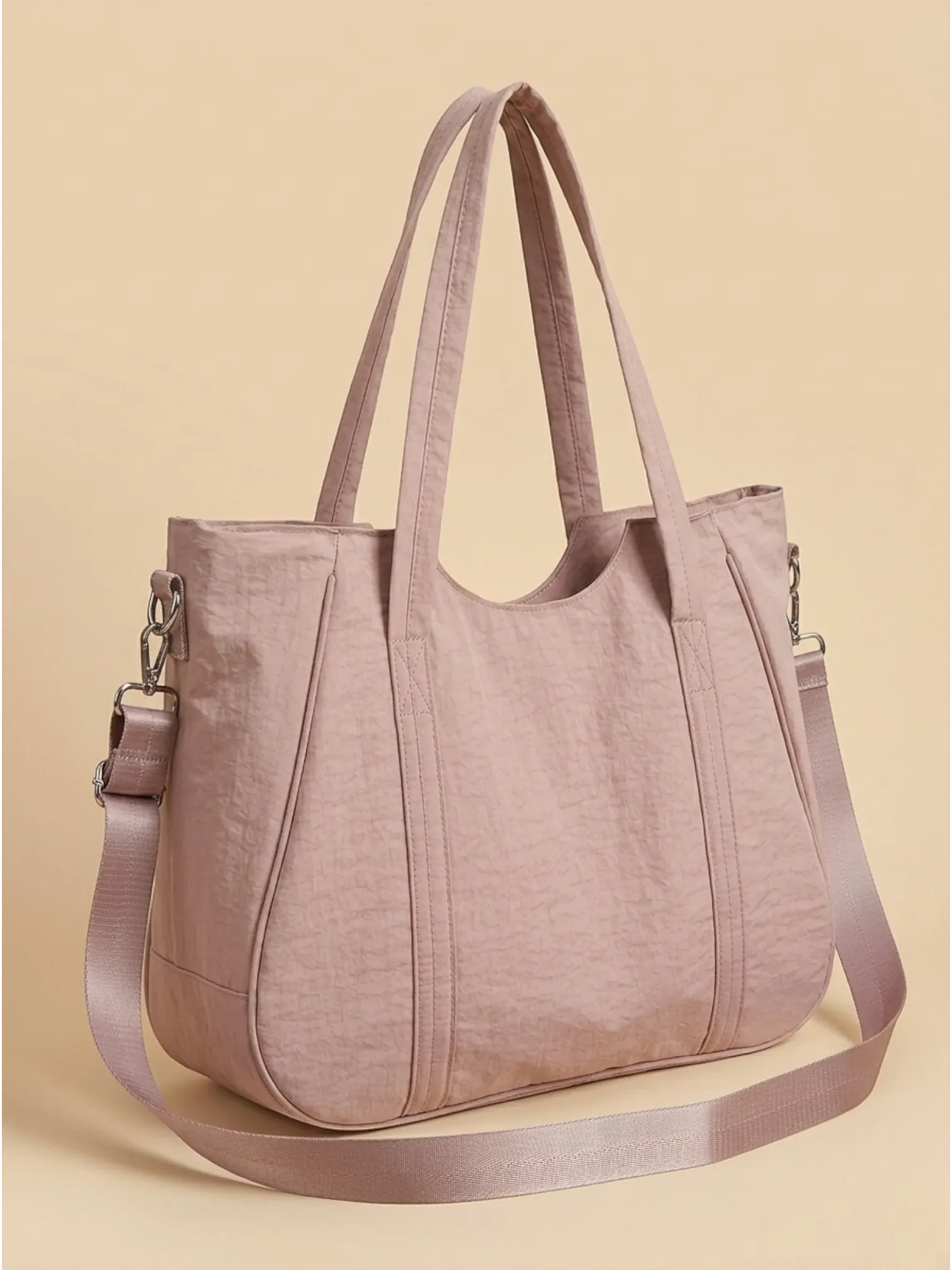 Sac Cabas Léger en Toile Rose