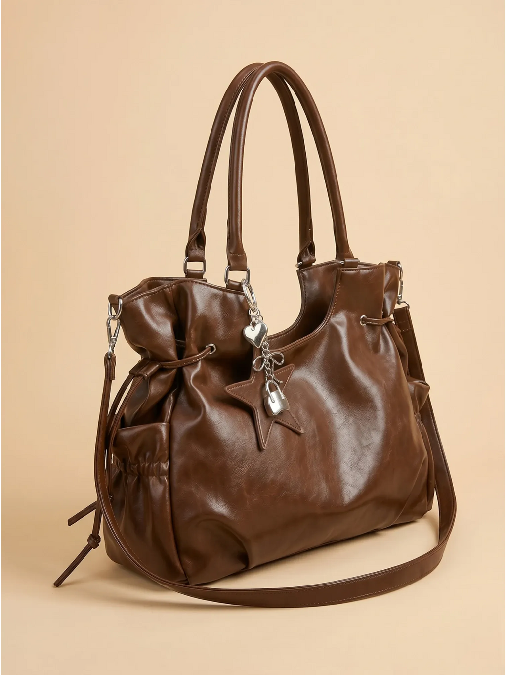 Sac Cabas Marron Étoile