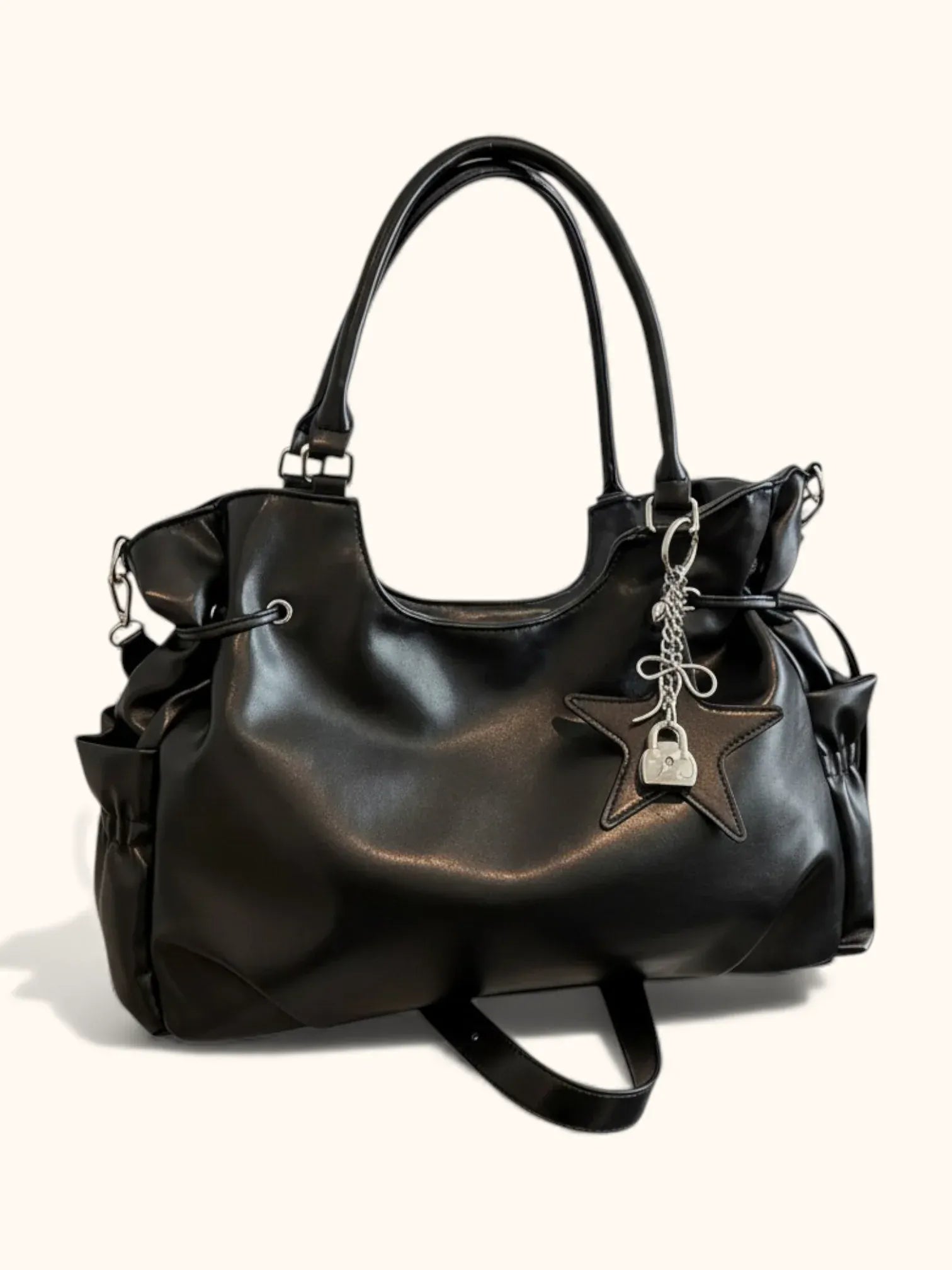 Sac Cabas Étoile Noir / 40x11x25cm