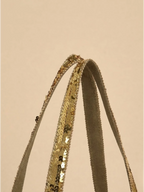 Sac Cabas Paillette Doré