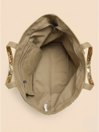 Sac Cabas Paillette Doré