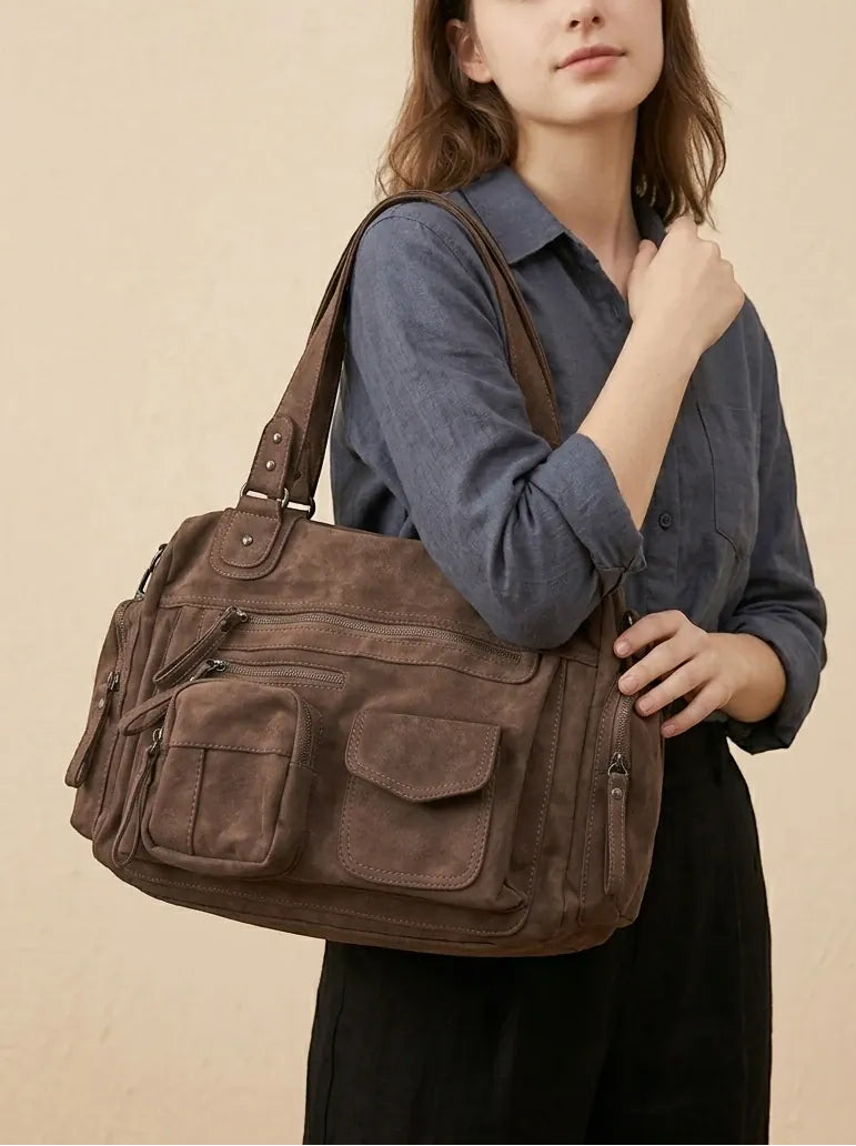 Sac Cabas Rebelle Y2K Marron