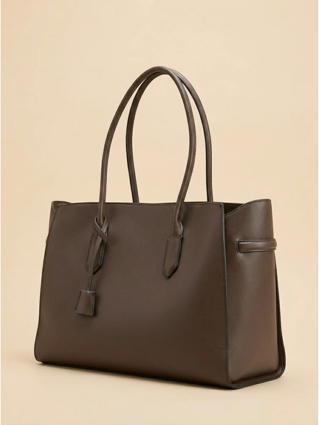 Sac Cabas Taupe Marron