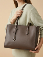 Sac Cabas Taupe Marron