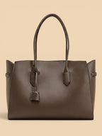 Sac Cabas Taupe Marron