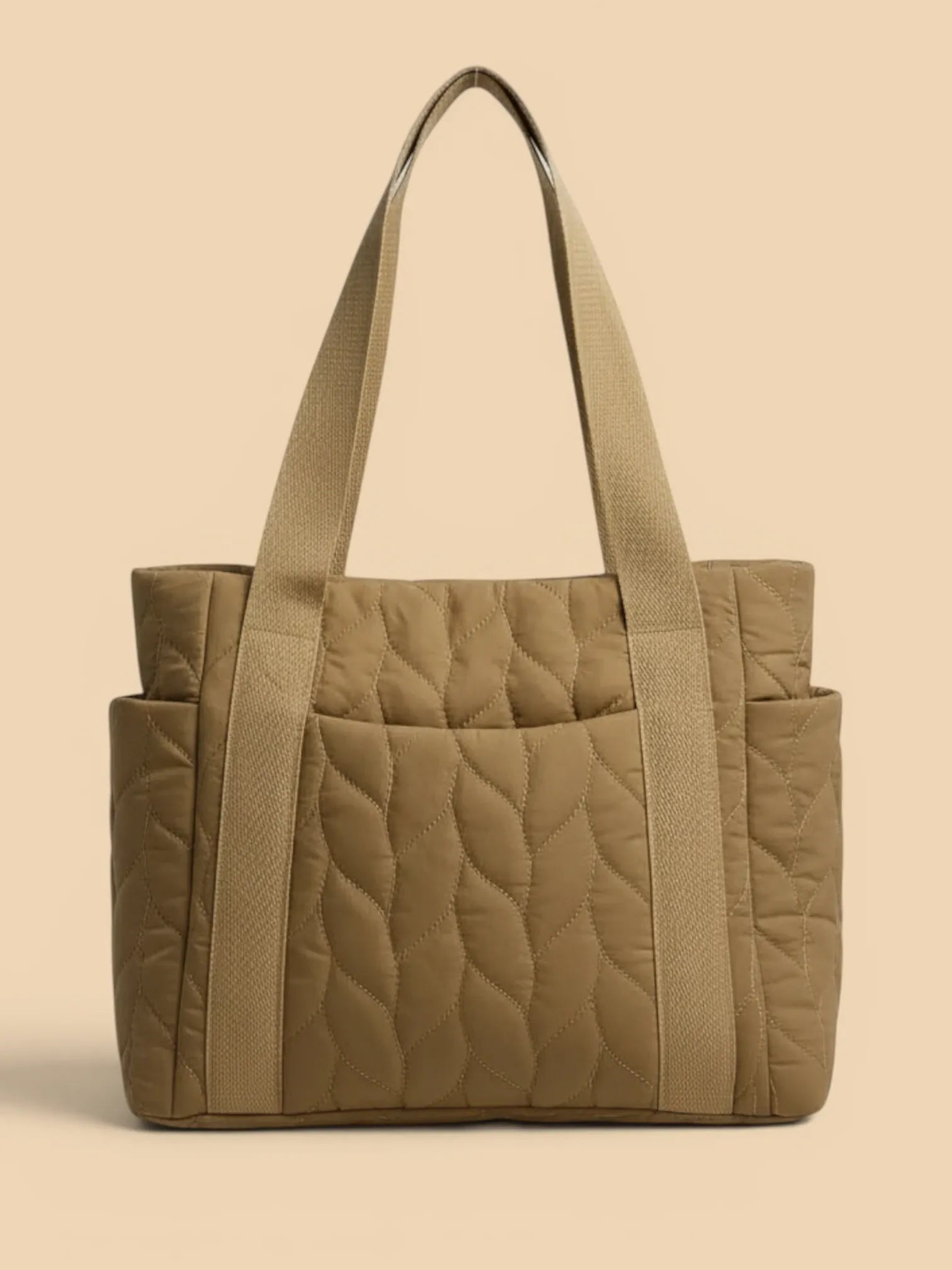 Sac Cabas Tresse Matelassé Kaki