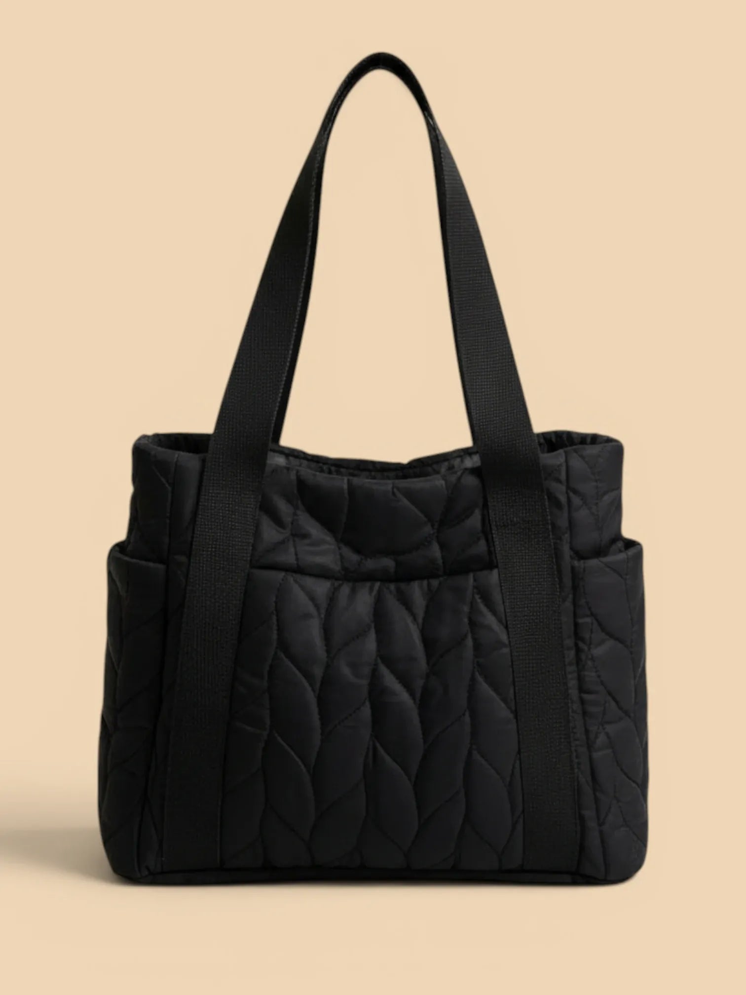 Sac Cabas Tresse Matelassé Noir