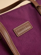 Sac Cabas Violet en Toile Violet