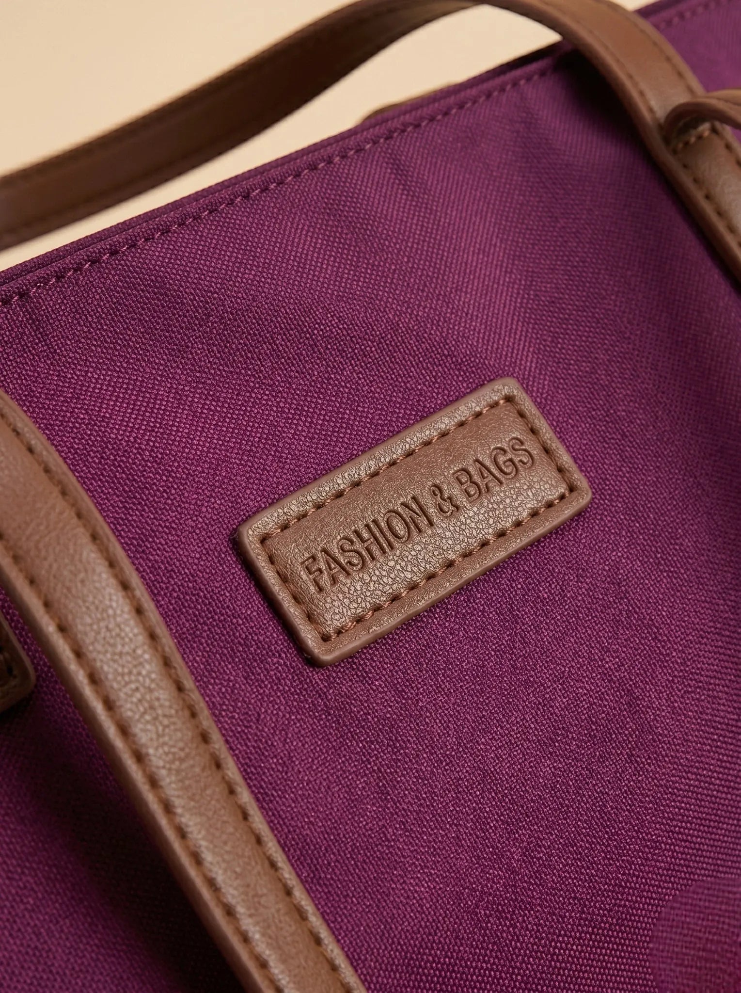 Sac Cabas Violet en Toile Violet