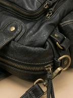 Sac Cabas Zippé Vintage Noir