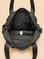 Sac Cabas Zippé Vintage Noir