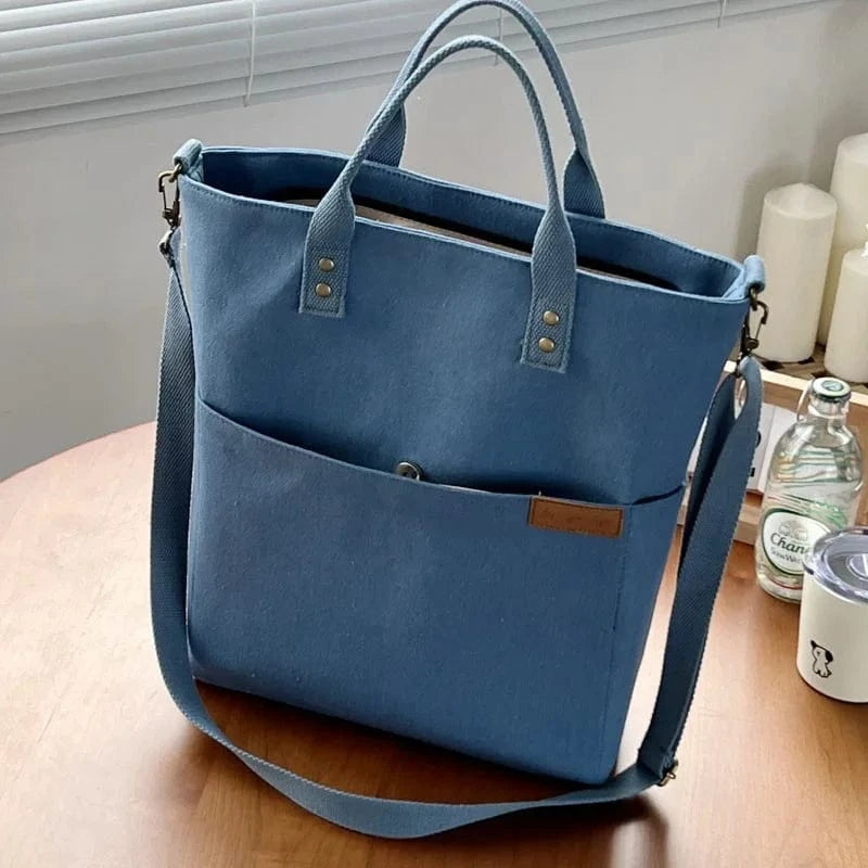 Sac de Cours avec Fermeture Bleu