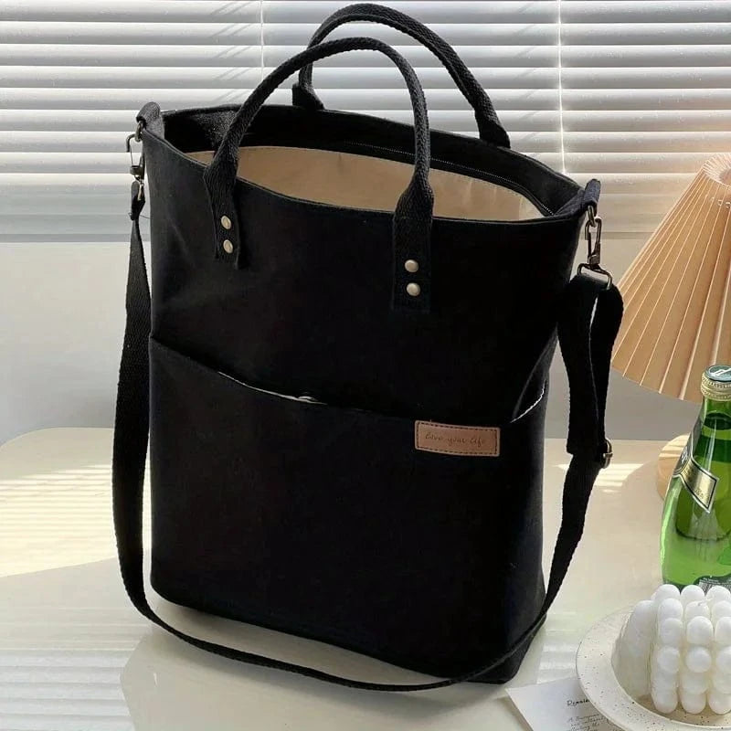 Sac de Cours avec Fermeture Noir