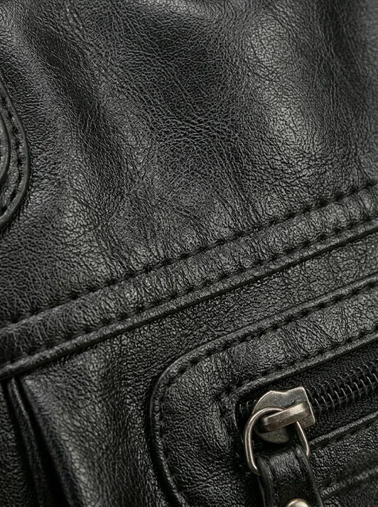 Sac de Cours Bandoulière Noir Organisé Noir