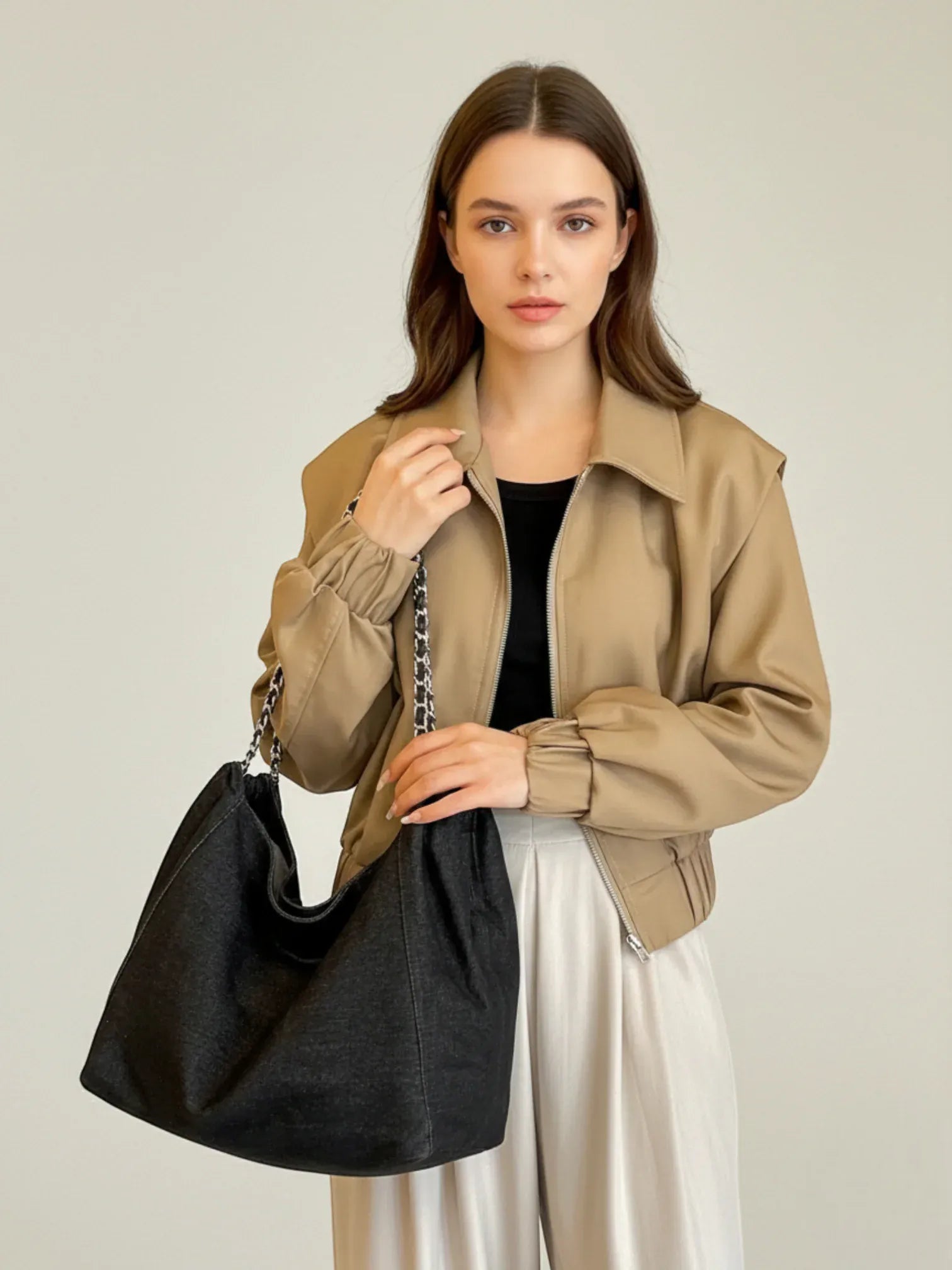 Sac de Cours Chic Noir