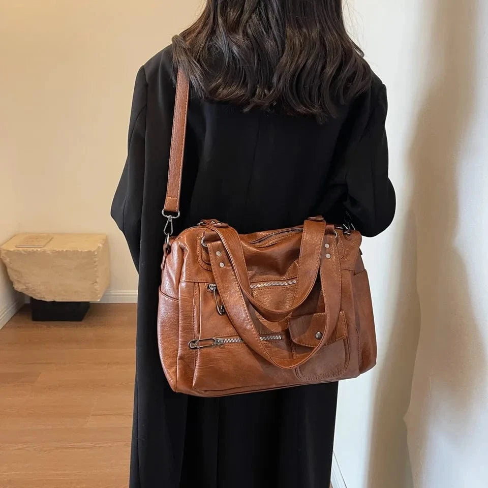 Sac de Cours Cuir Marron