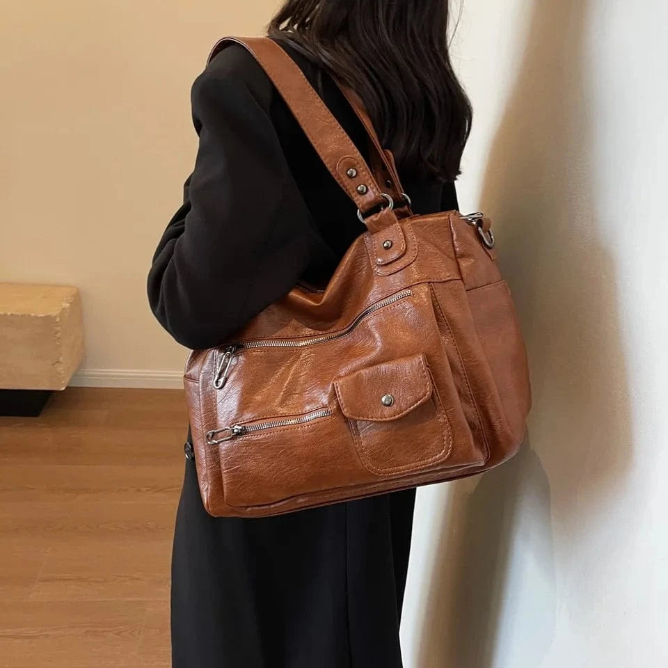Sac de Cours Cuir Marron