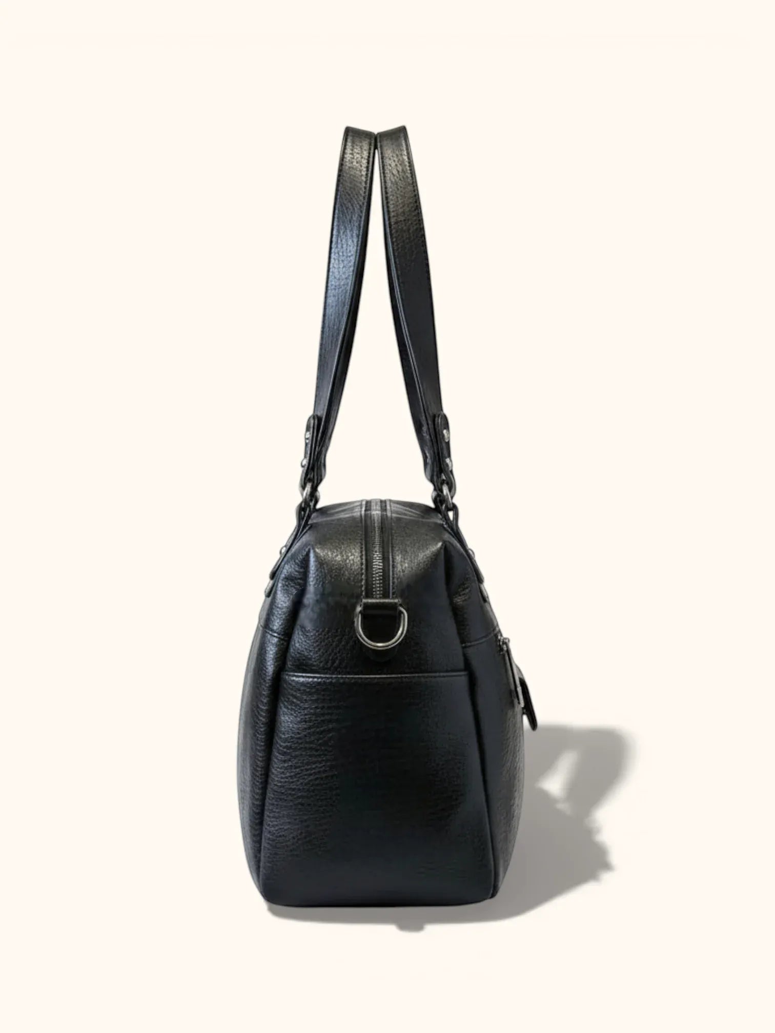 Sac de Cours Cuir Vegan Noir