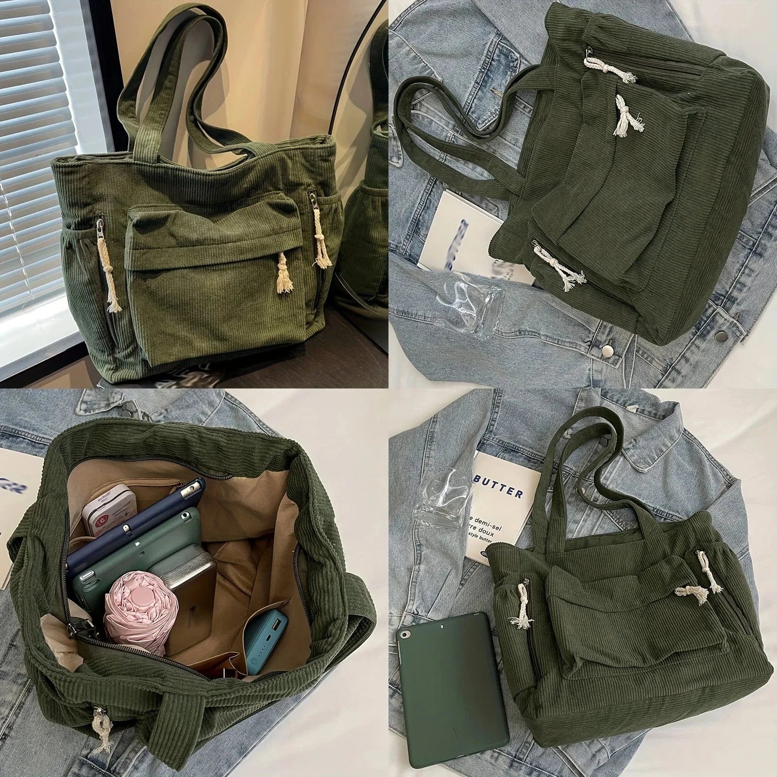 Sac de Cours Design en Velours