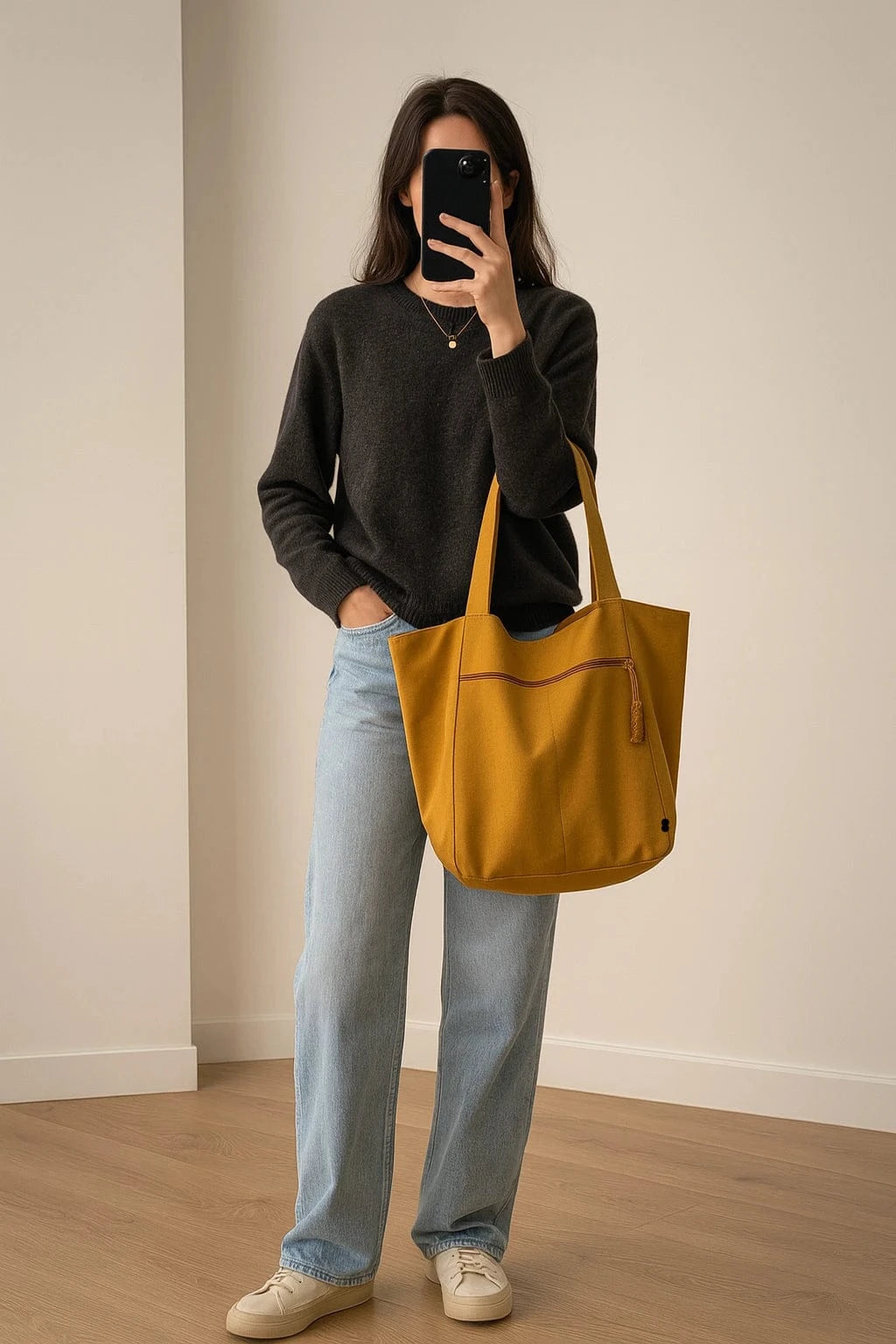 Sac de Cours Doré Doré