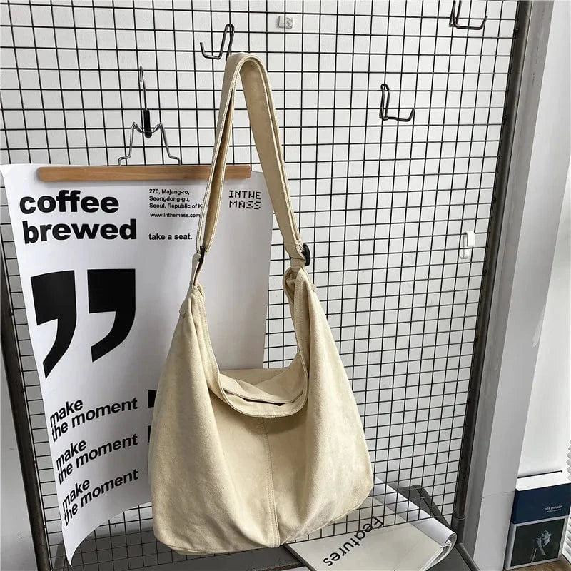 Sac de Cours en Coton Blanc