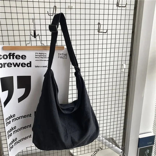 Sac de Cours en Coton Noire