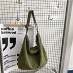Sac de Cours en Coton Vert