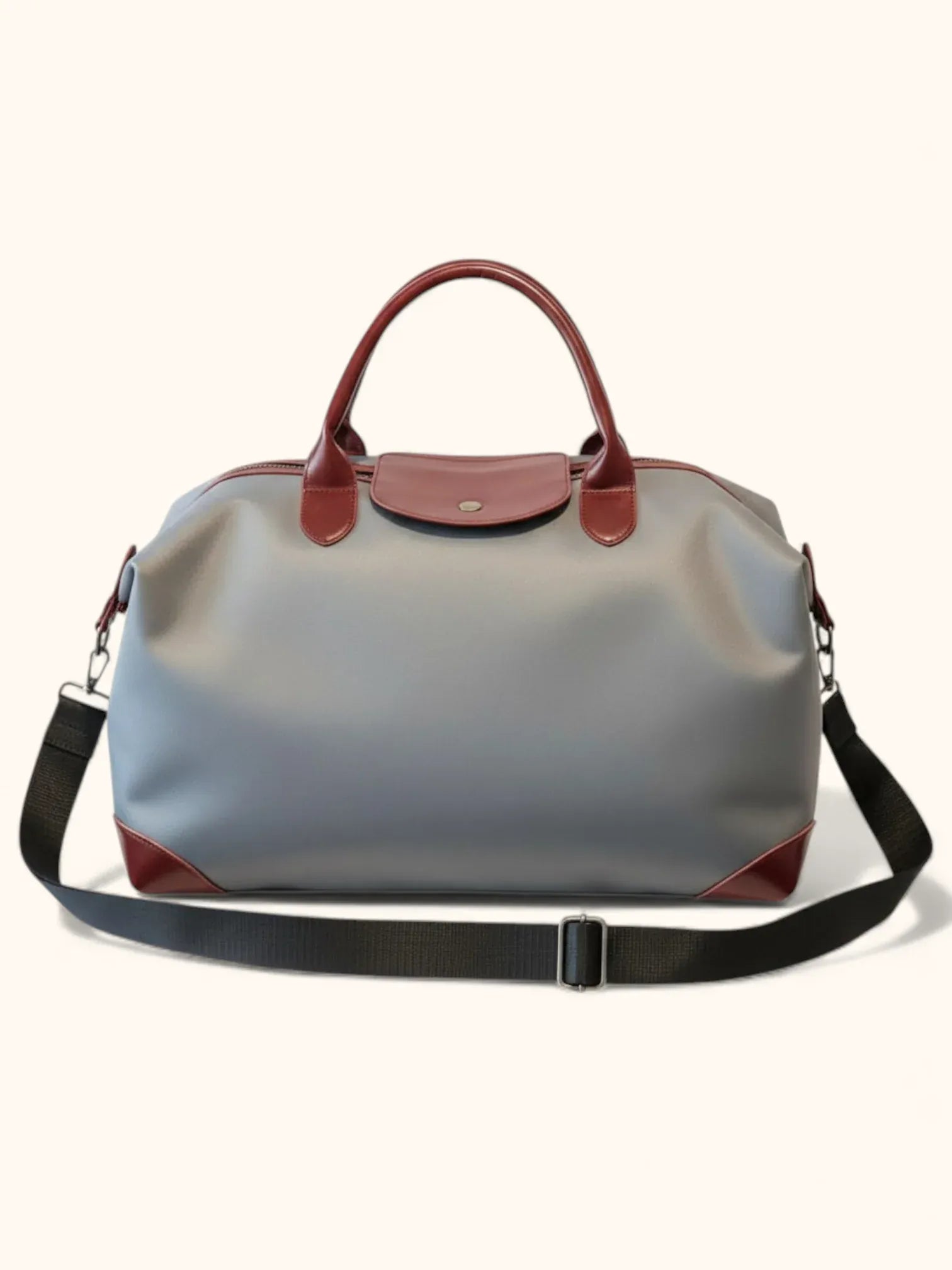 Sac de Cours en Nylon Gris / 53x31x20 CM