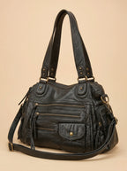 Sac de Cours en Simili cuir avec Rangement Noir