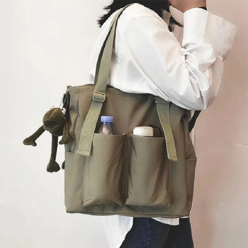 Sac de Cours en Toile avec sa Grenouille