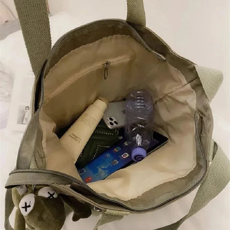 Sac de Cours en Toile avec sa Grenouille