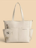 Sac de Cours Fac en Toile Beige