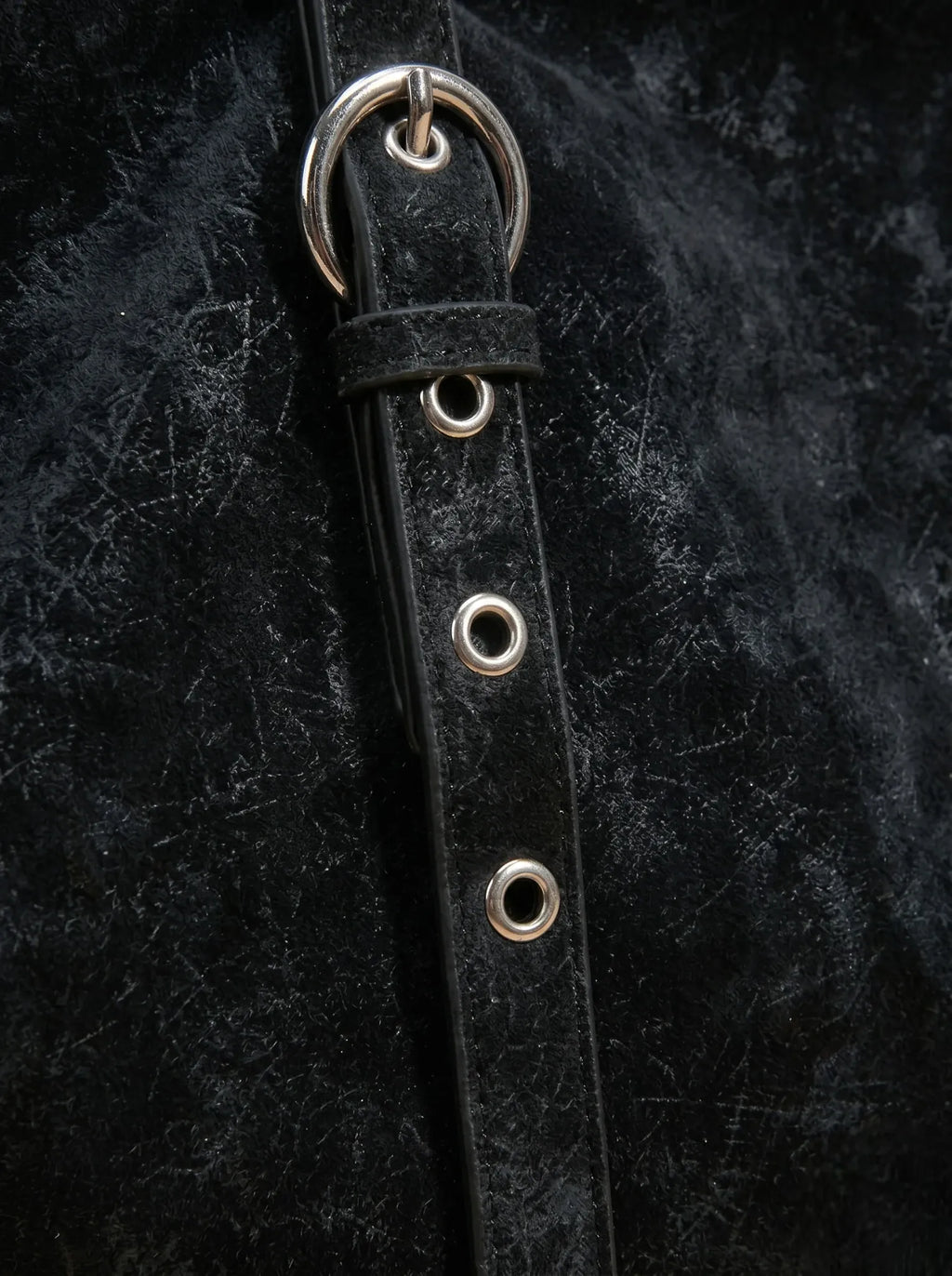 Sac de Cours Femme Cabas Suédine Vintage Sangles Noir