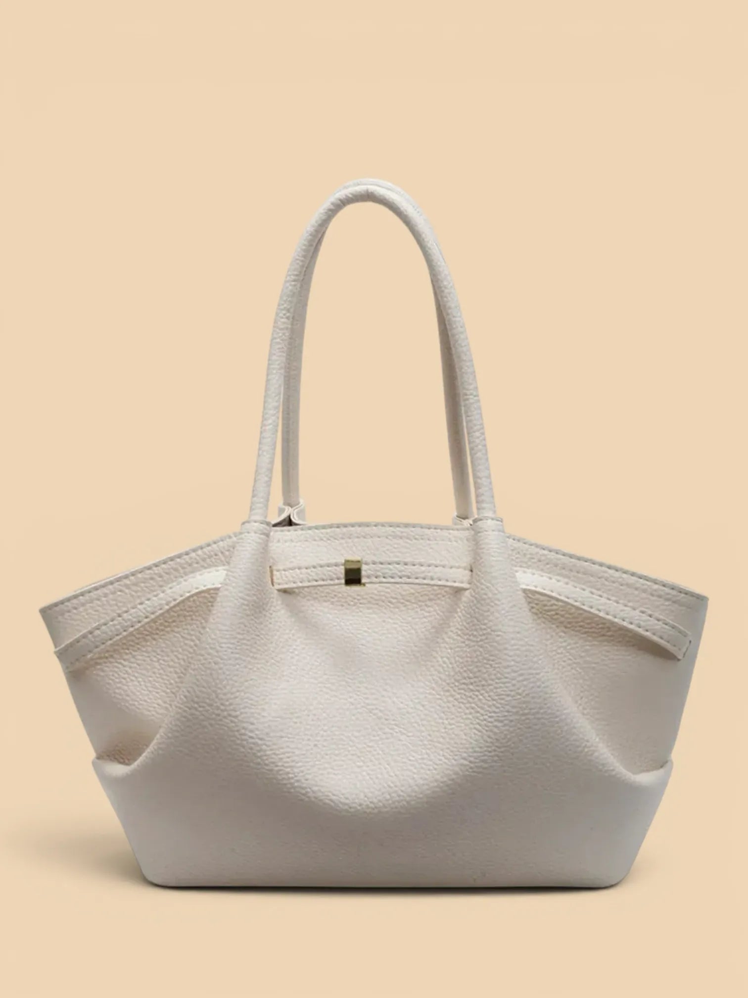 Sac de Cours Femme Élégant Similicuir Blanc