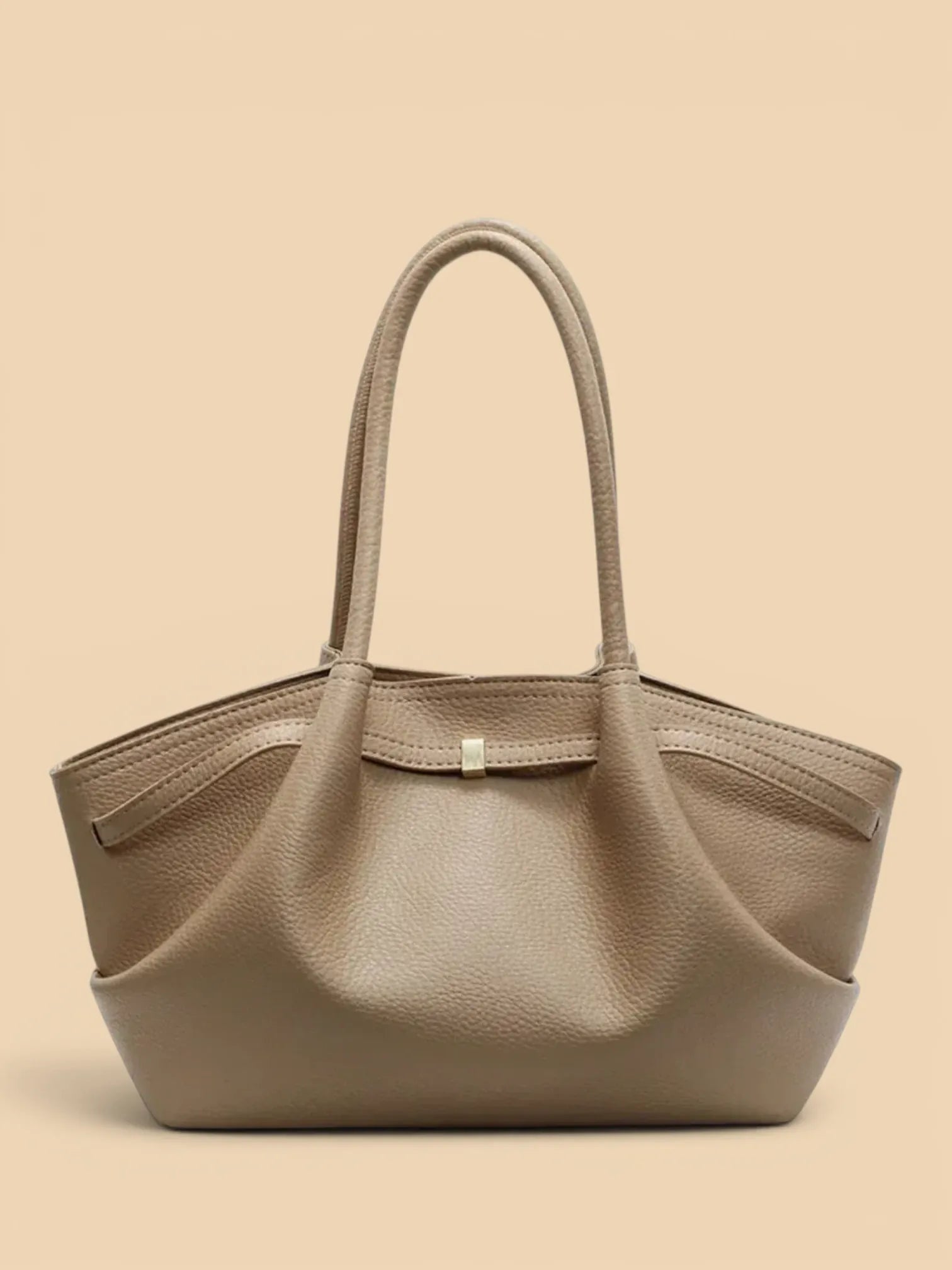 Sac de Cours Femme Élégant Similicuir Khaki