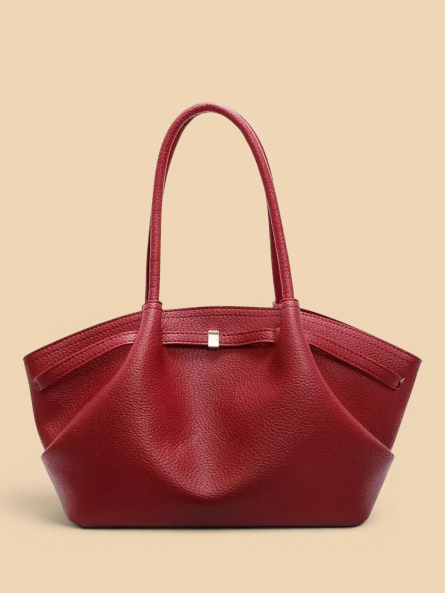Sac de Cours Femme Élégant Similicuir Rouge