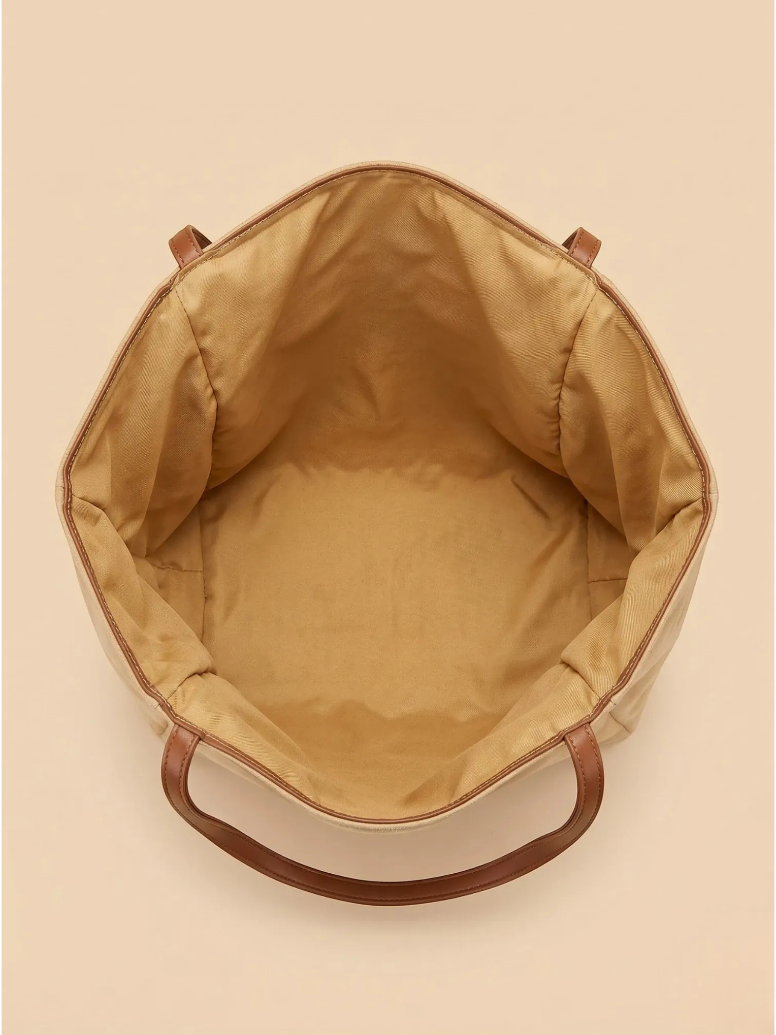 Sac de Cours Femme Grand Cabas Suédine Daim Synthétique Khaki
