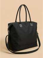 Sac de Cours Femme Toile Grande Capacité Noir