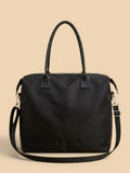 Sac de Cours Femme Toile Grande Capacité Noir