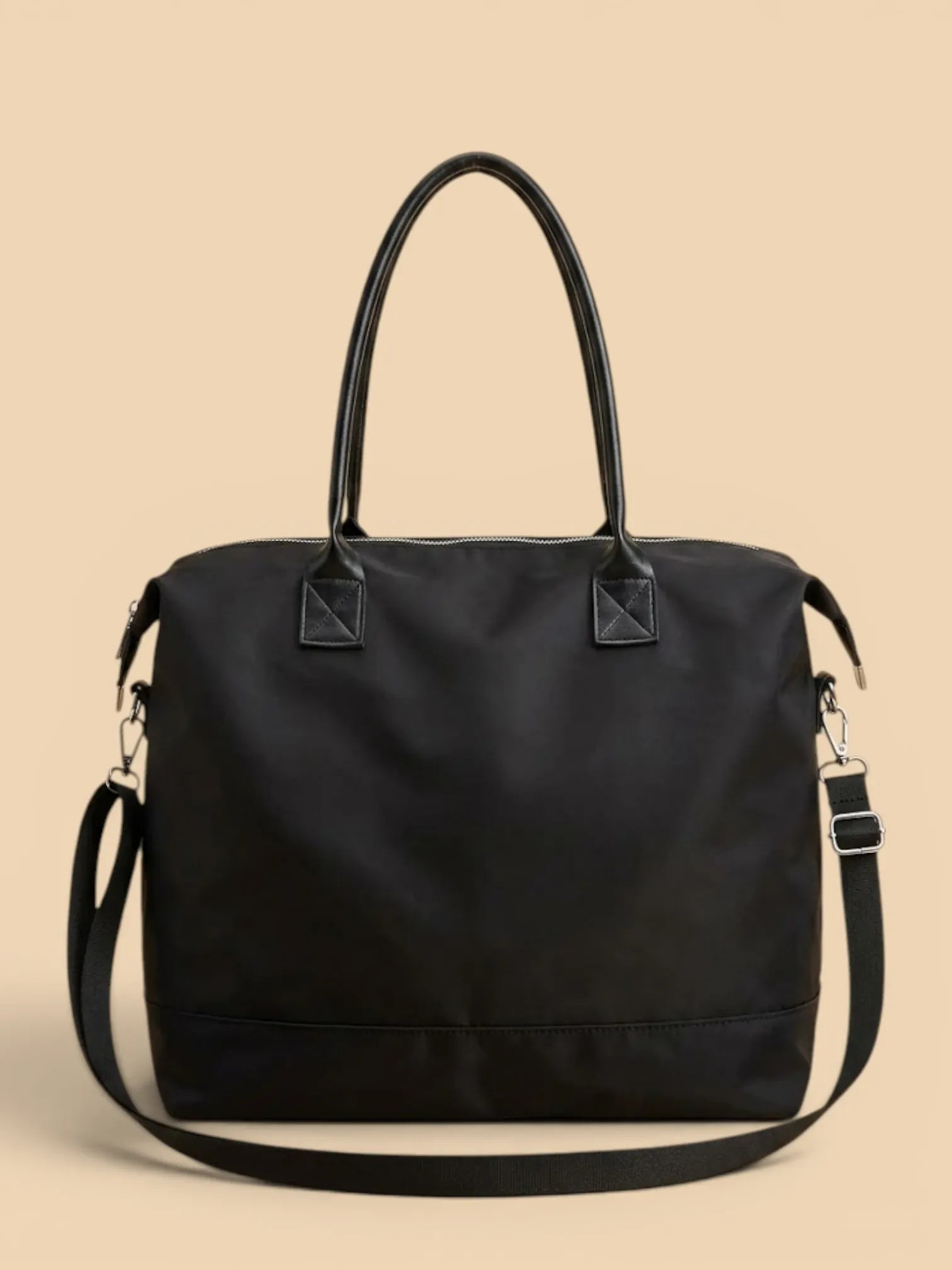 Sac de Cours Femme Toile Grande Capacité Noir