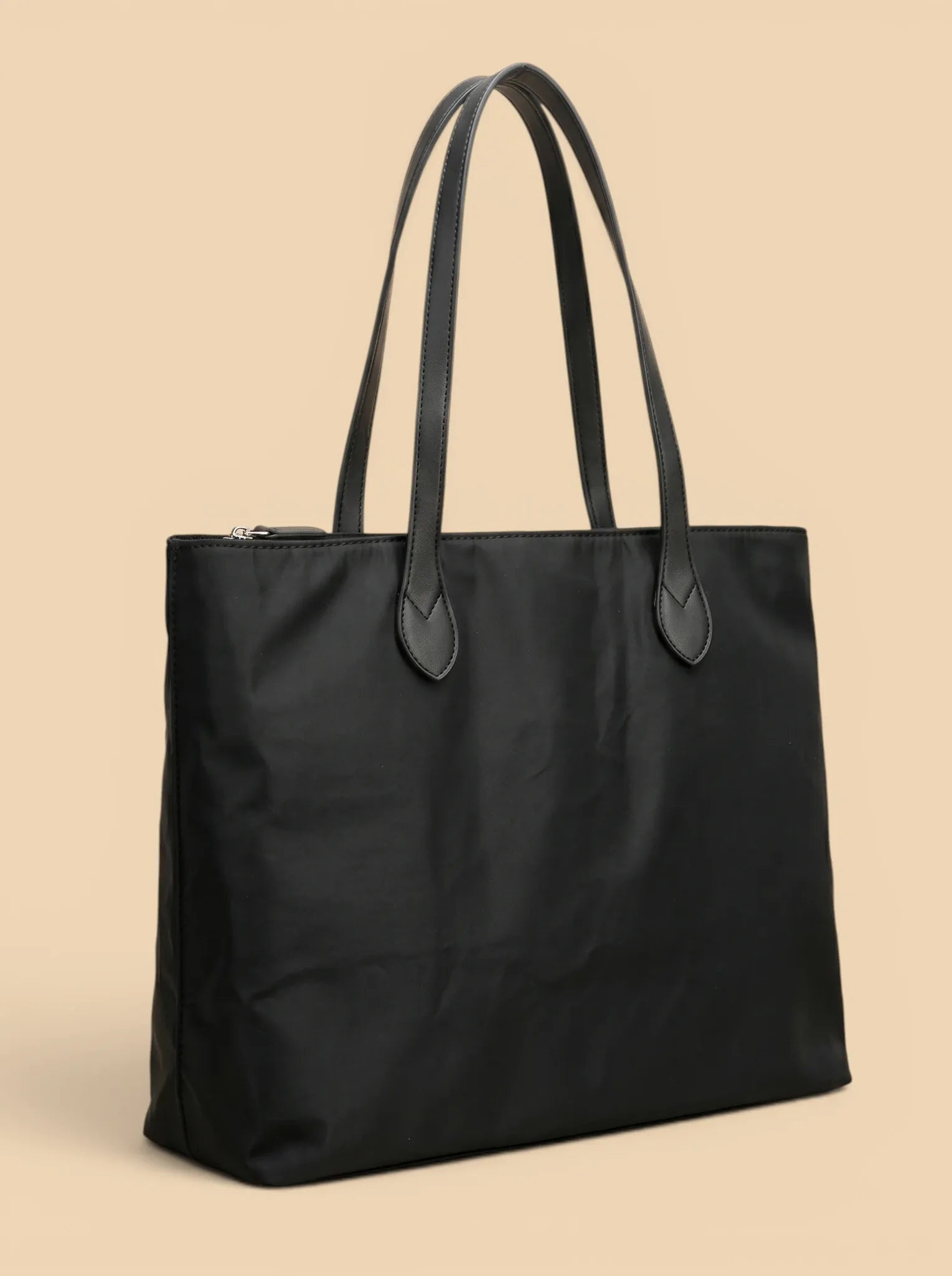 Sac de Cours Femme Tote Bag Nylon Imperméable Noir