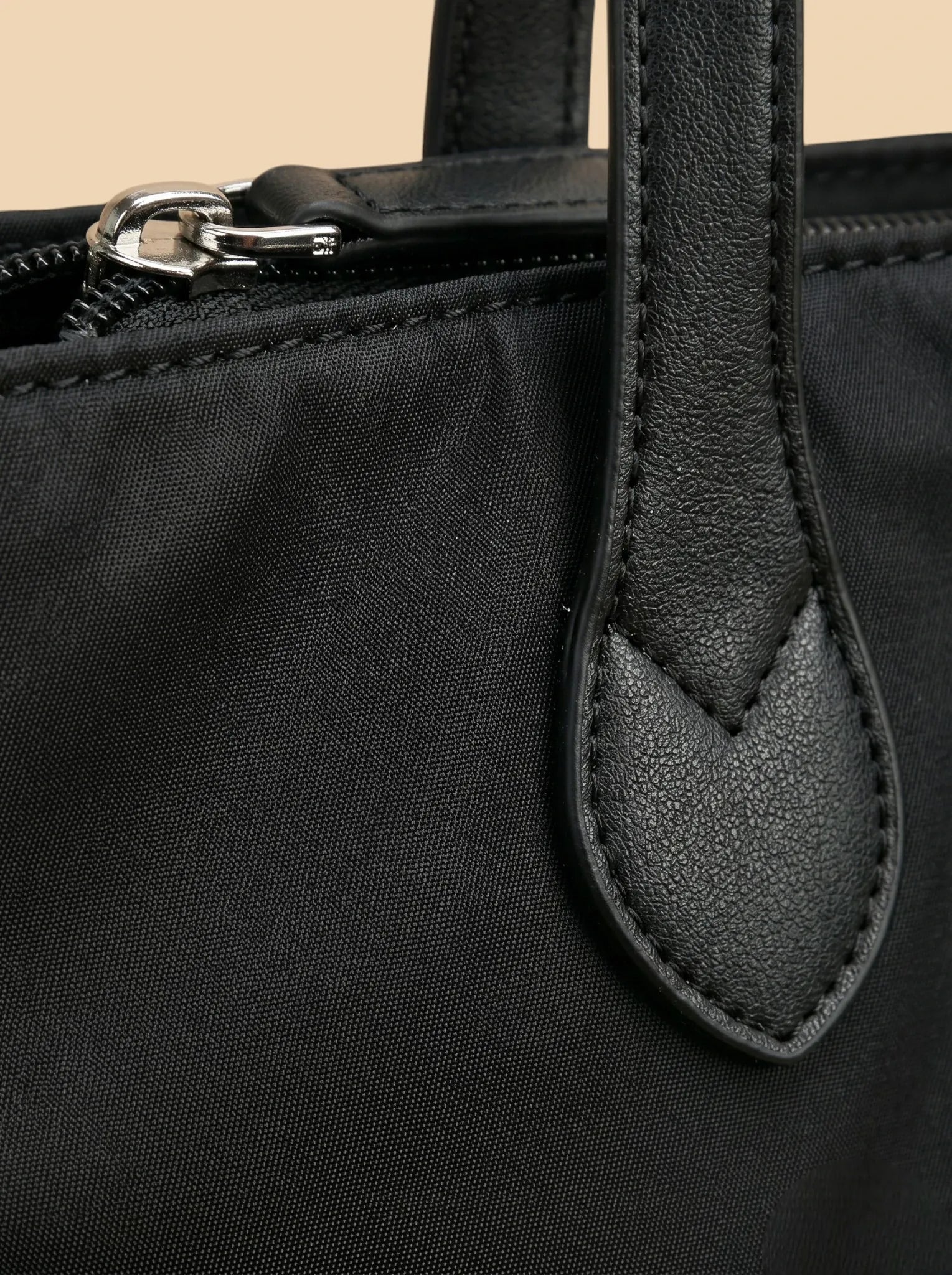 Sac de Cours Femme Tote Bag Nylon Imperméable Noir