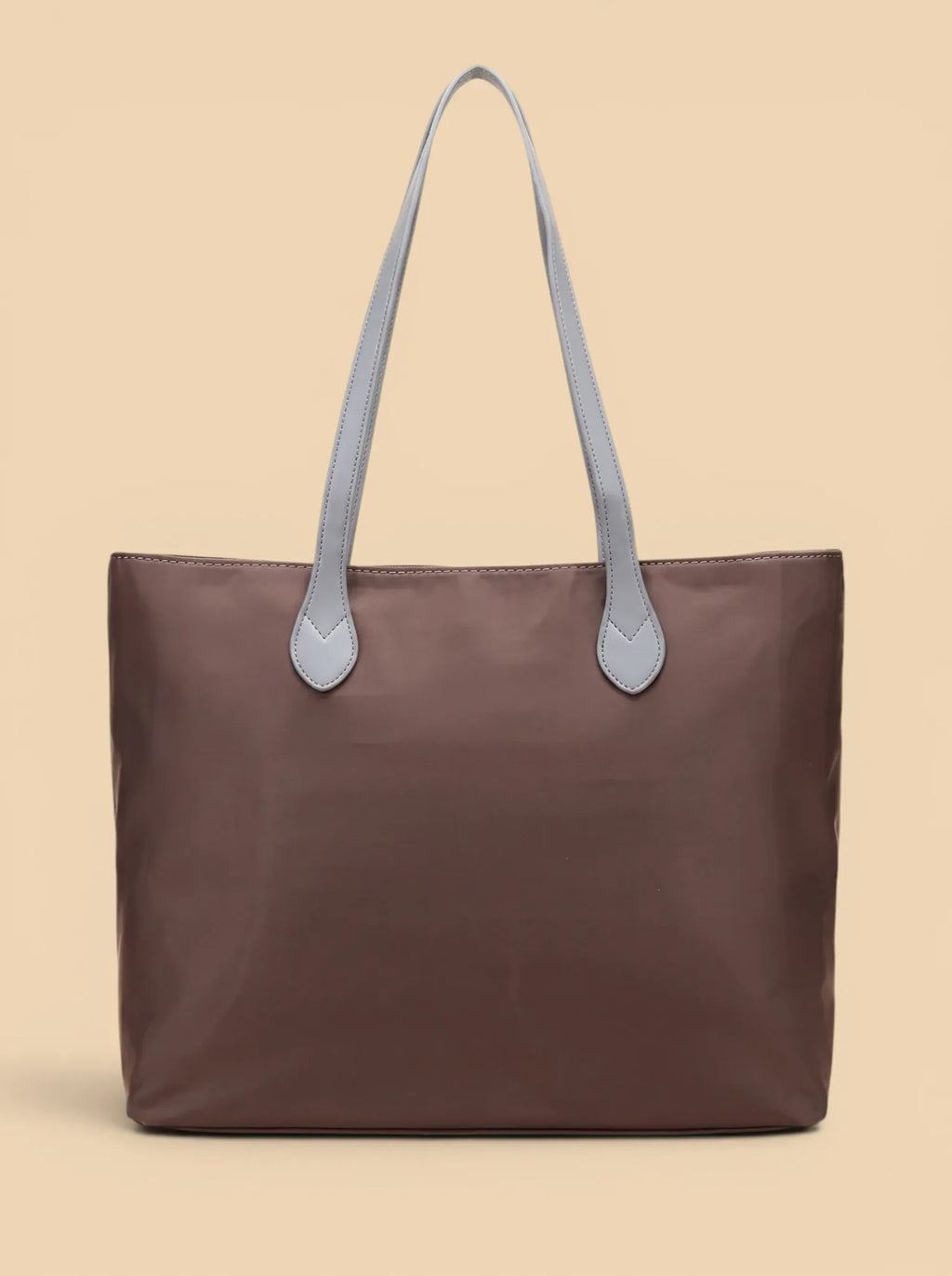 Sac de Cours Femme Tote Bag Nylon Imperméable Marron