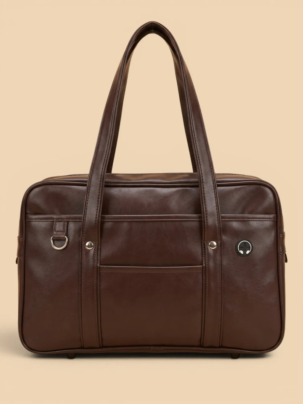 Sac de Cours Japonais en Simili Cuir Marron